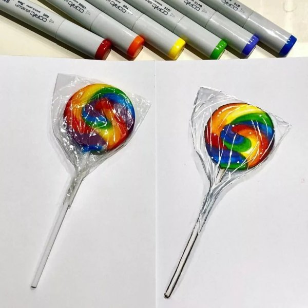 Идеи для рисунков лёгкие и красивые профессиональными фломастерами