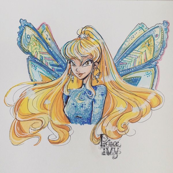 Винкс арт Стелла Флора