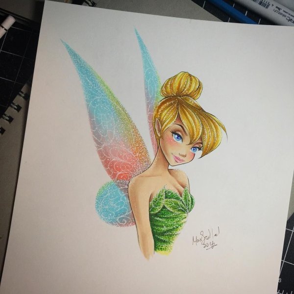 Фея Динь Динь карандашом