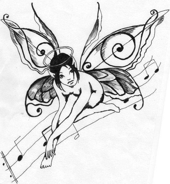 Фея эскиз детский