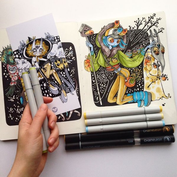 Idiotstile скетчбук