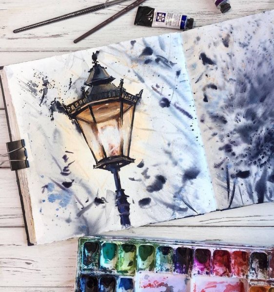 Скетчбук акварель