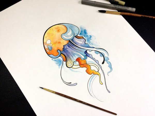 Медуза неон