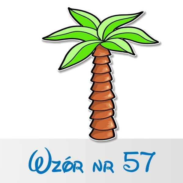 Пальма фломастером