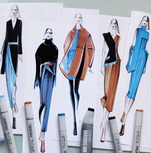 Маркеры для дизайнеров одежды