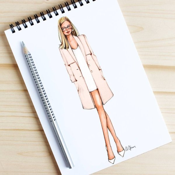 Блокнот для эскизов одежды