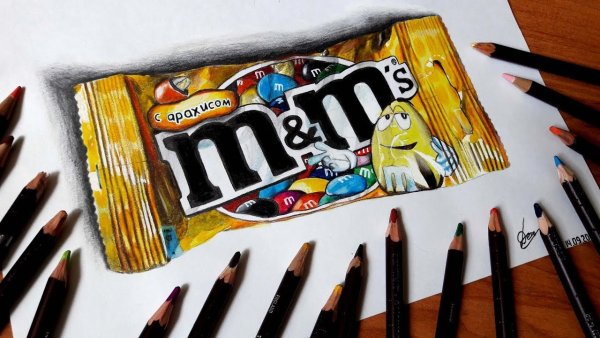 M M рисунок карандашом