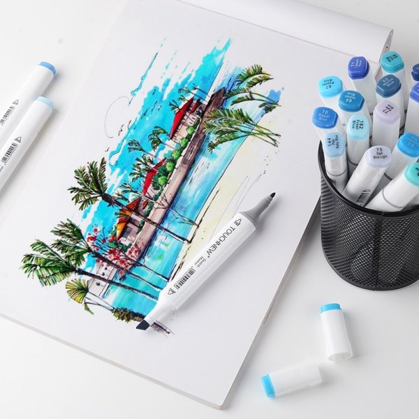 Маленькие рисунки маркерами