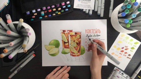 Маркеры для скетчинга