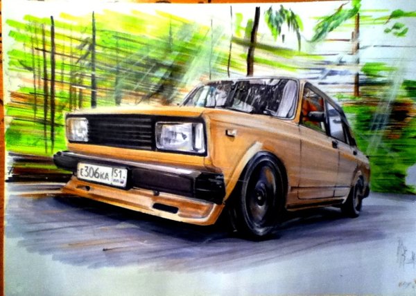 ВАЗ 2107 Боевая классика арт