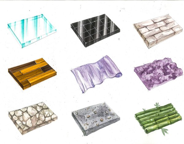 Скетч материалы