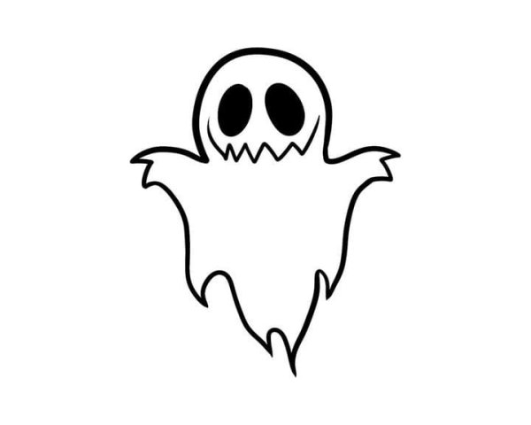 Раскраска призрак