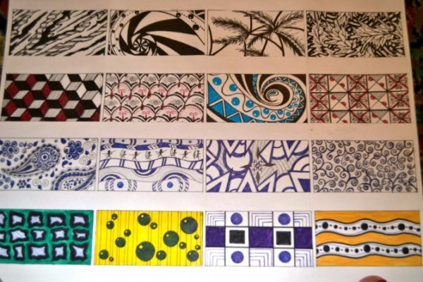 Композиция орнамент в полосе