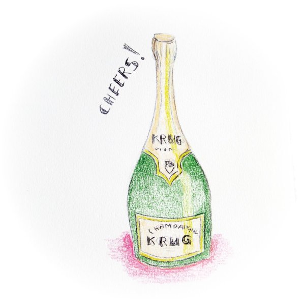 Шампанское drawn