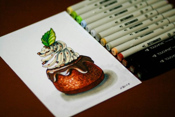 Шоколад маркерами