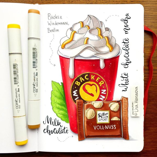 Скетчинг маркерами Лизы Красновой