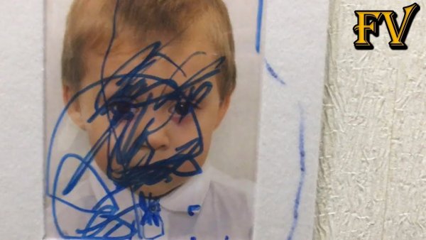 Ребенок разрисовал паспорт