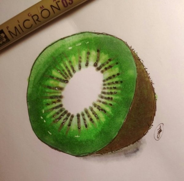 Летние рисунки маркерами