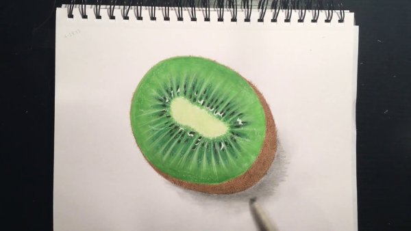 Скетчинг маркерами киви