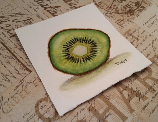 Скетчинг мороженое киви