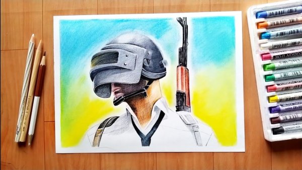 PUBG mobile карандашом