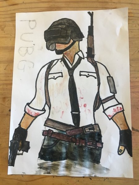 Рисунки карандашом из ПАБГА