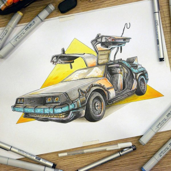 Тату Делориан машина