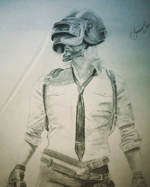 Энди ПАБГ мобайл рисовать