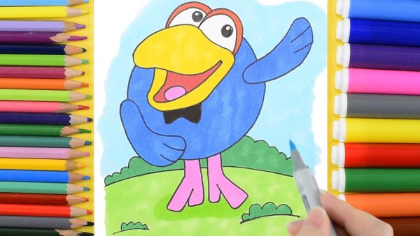 Рисунок фломастерами Смешарики