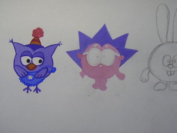 Смешарики для срисовки Совунья