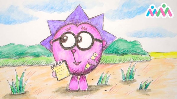 Смешарик Ежик гуашью