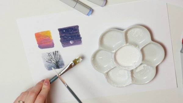 Облака маркерами