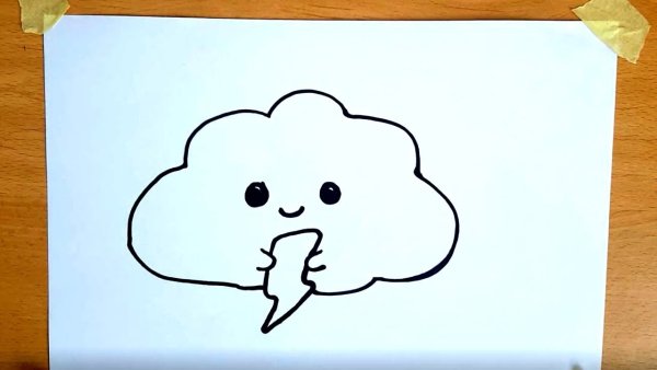 Лёгкие рисунки облачко