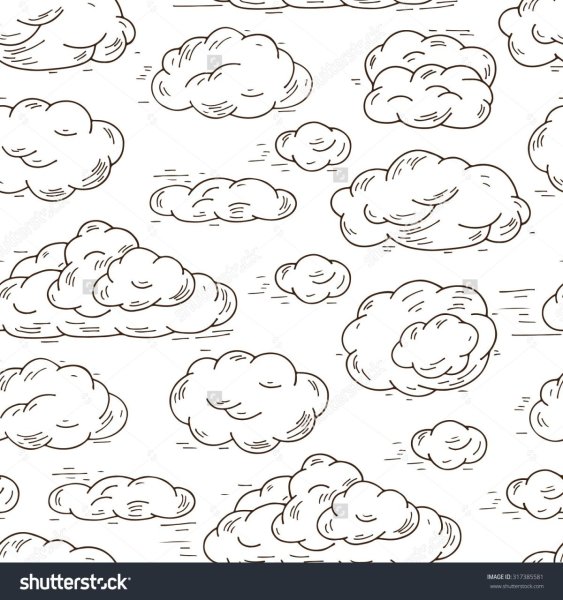 Облака эскиз