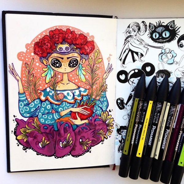 Монстрики маркерами