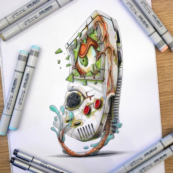 Монстрики для скетчбука