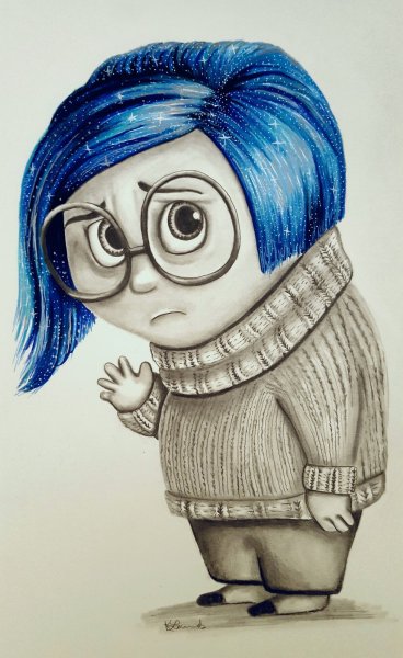 Мультяшки цветными карандашами