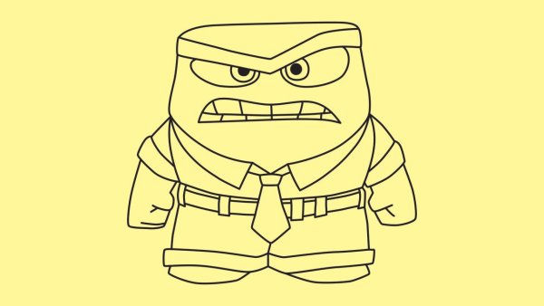 Раскраска головоломка гнев