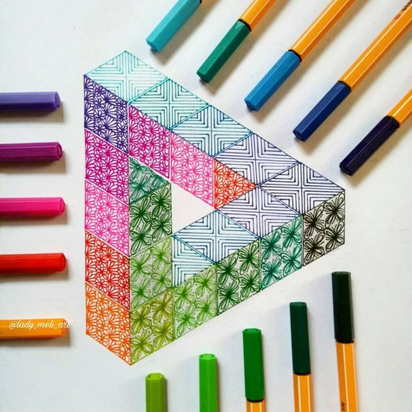 Узоры фломастером