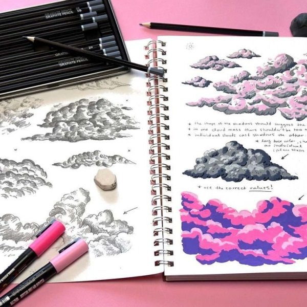 Облака скетчбук