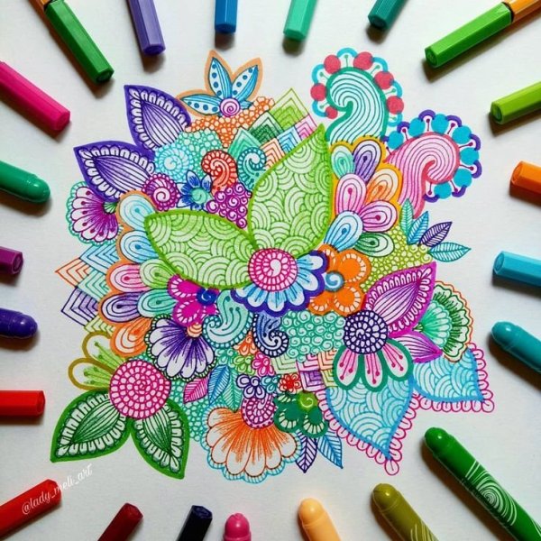 Идеи для скетчбука маркерами