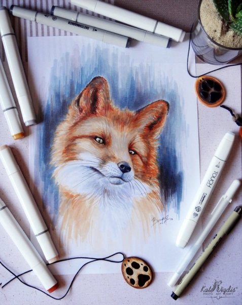 Пончик маркерами