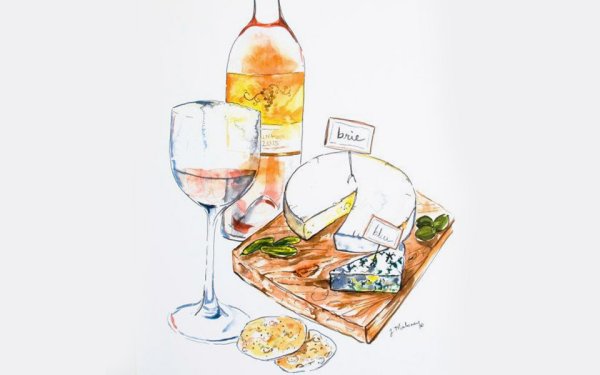 Скетчинг вино