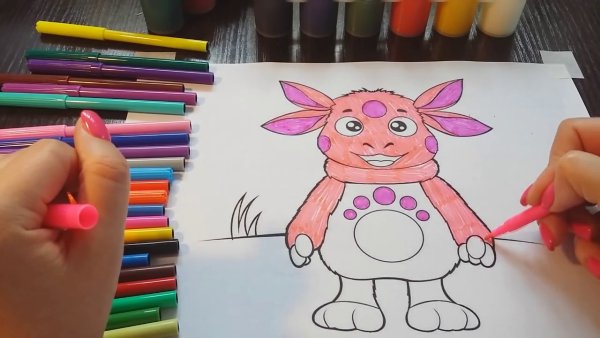 Фломастеры Лунтик