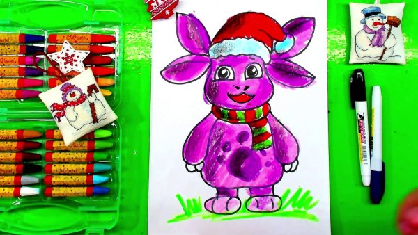 Фломастеры Лунтик