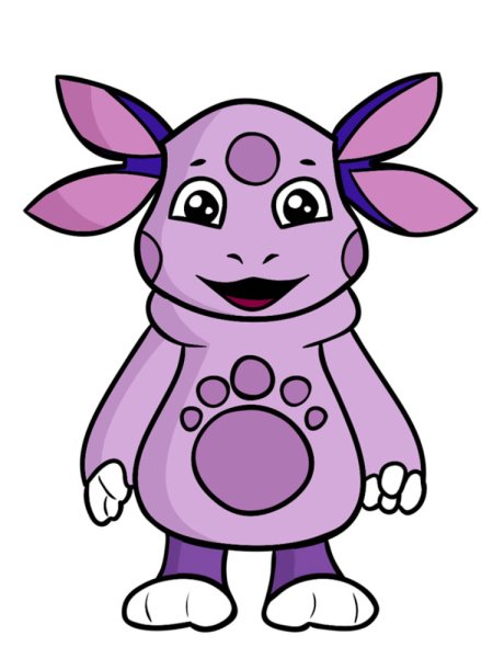 Герои мультика Лунтик