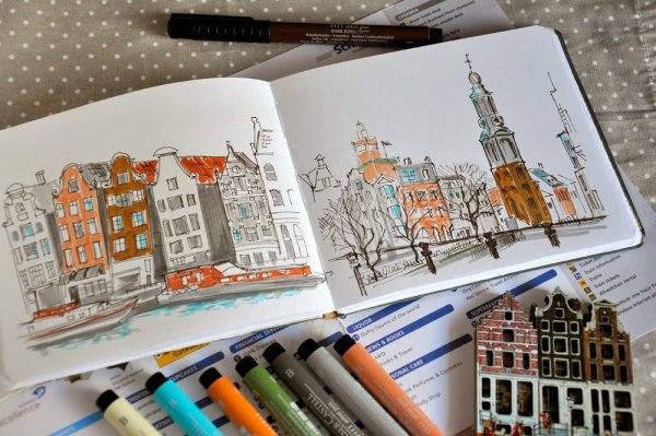 Рисунки маркерами