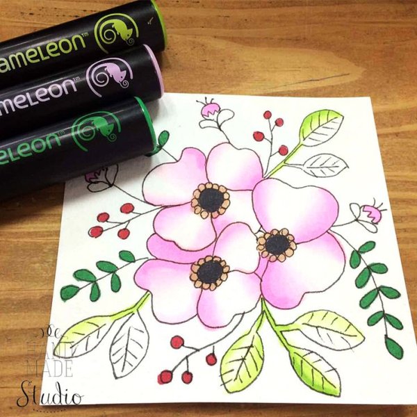 Открытки фломастерами