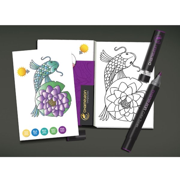 Рисунки маркерами хамелеон