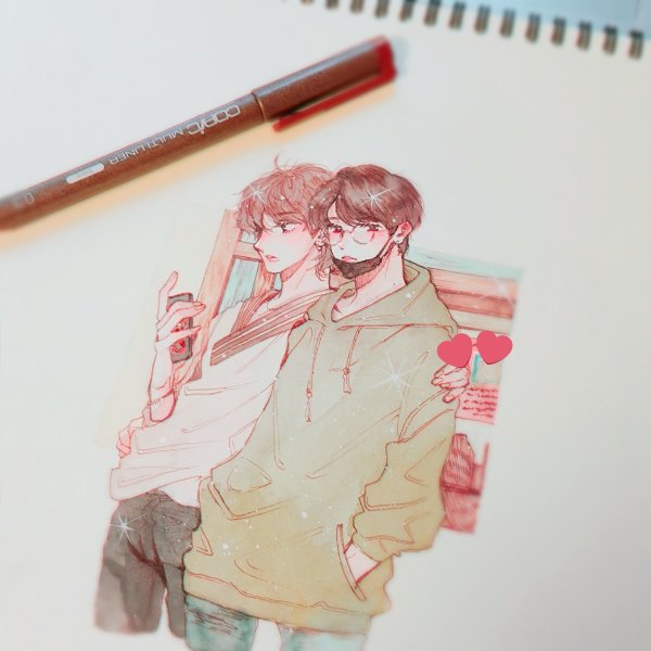 Скетчи БТС маркерами